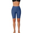 thumbnail image 1 of Swim Shorts for Women with Pockets High Waisted Swimsuit Shorts Board Shorts, 1 of 7
