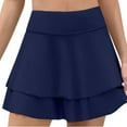 thumbnail image 1 of Swim Skirts Women Split Swimsuit Skirt Built In Swim Shorts High Waist Bathing Suit Bottoms For Women Sports Yoga Shorts Skirt Swimbottom,Size XXL, 1 of 3