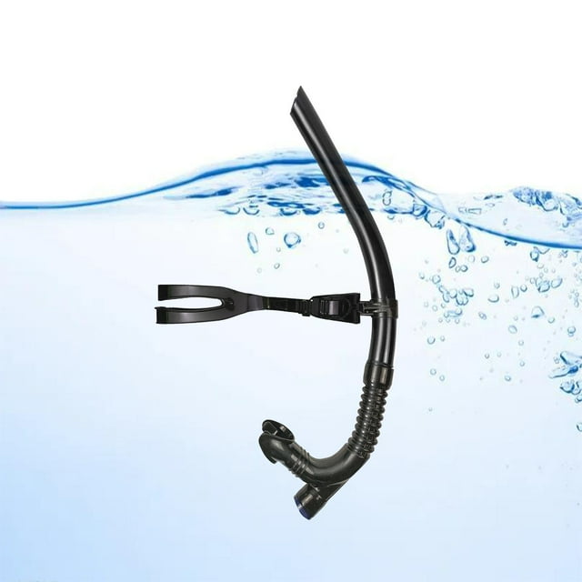 Swim Snorkel, OneWay Purge Valve Swimmers Snorkel for Lap Swimming