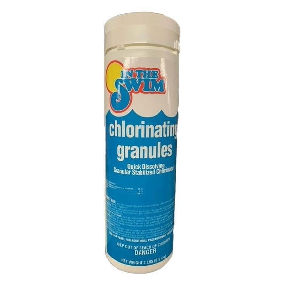 In The Swim Sodium Dichlor Chlorine Shock Granules for Sanitizing Swimming Pools – Fast Dissolving, pH Balanced Sanitizer - 56% Available Chlorine, 99% Sodium-Dichlor – 10 Pound F035010040AE