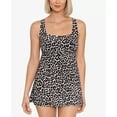 thumbnail image 1 of Swim Solutions PANTHER Tummy-Control Square-Neck Swimdress, US 12, 1 of 3