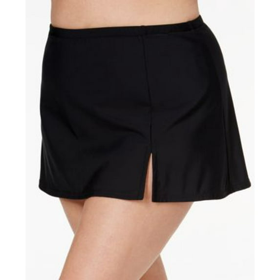 Swim Solutions Solid Print Swim Skirt, Women's