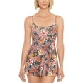 thumbnail image 1 of Swim Solutions Womens Floral Bust Support One-Piece Swimsuit, 1 of 4