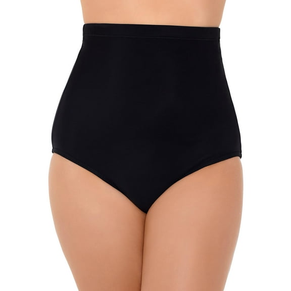Swim Solutions Womens Solid Nylon Swim Bottom Separates