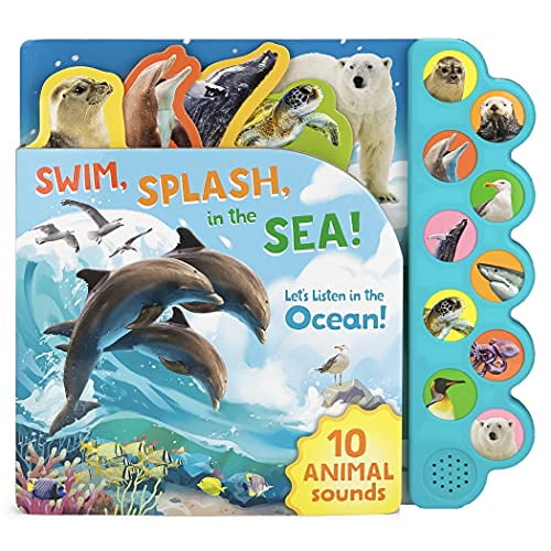Pre-Owned Swim, Splash, in the Sea!: Let's Listen in the Water (Children's Interactive Tabbed 10-Button Sound Book) Paperback