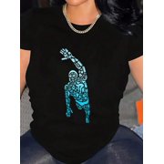 Swim Sport Athletes Swimmer Dad Boys Competitive Swimming T-Shirt Graphic Tee summer Tops For Women Round Neck Fashion Cotton shirts