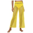 Swim Suits For Women 2025 Boy Shorts SeeThrough Lace Wide Leg Pants Cropped Slacks Beach Sun
