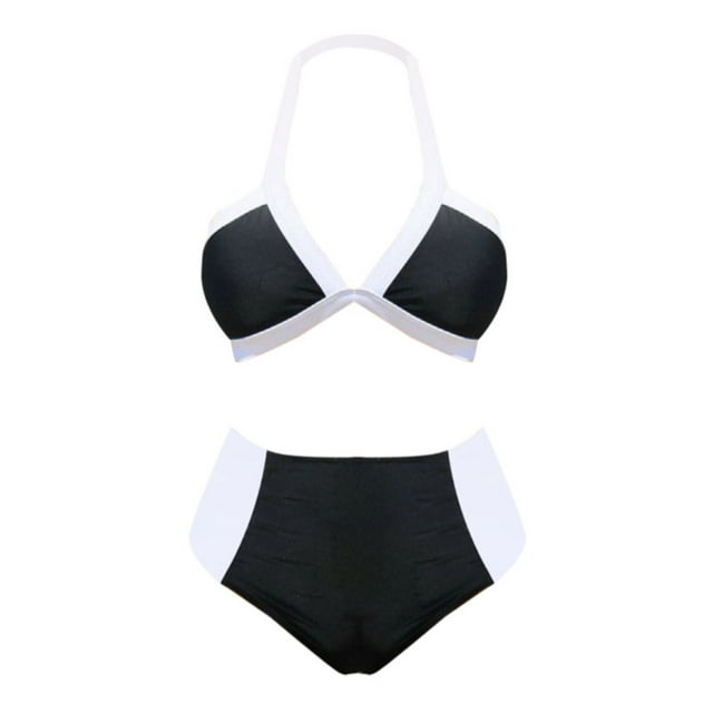 Swim Suits For Women Bikinis High Waisted Split Piece Bathing Swimming ...