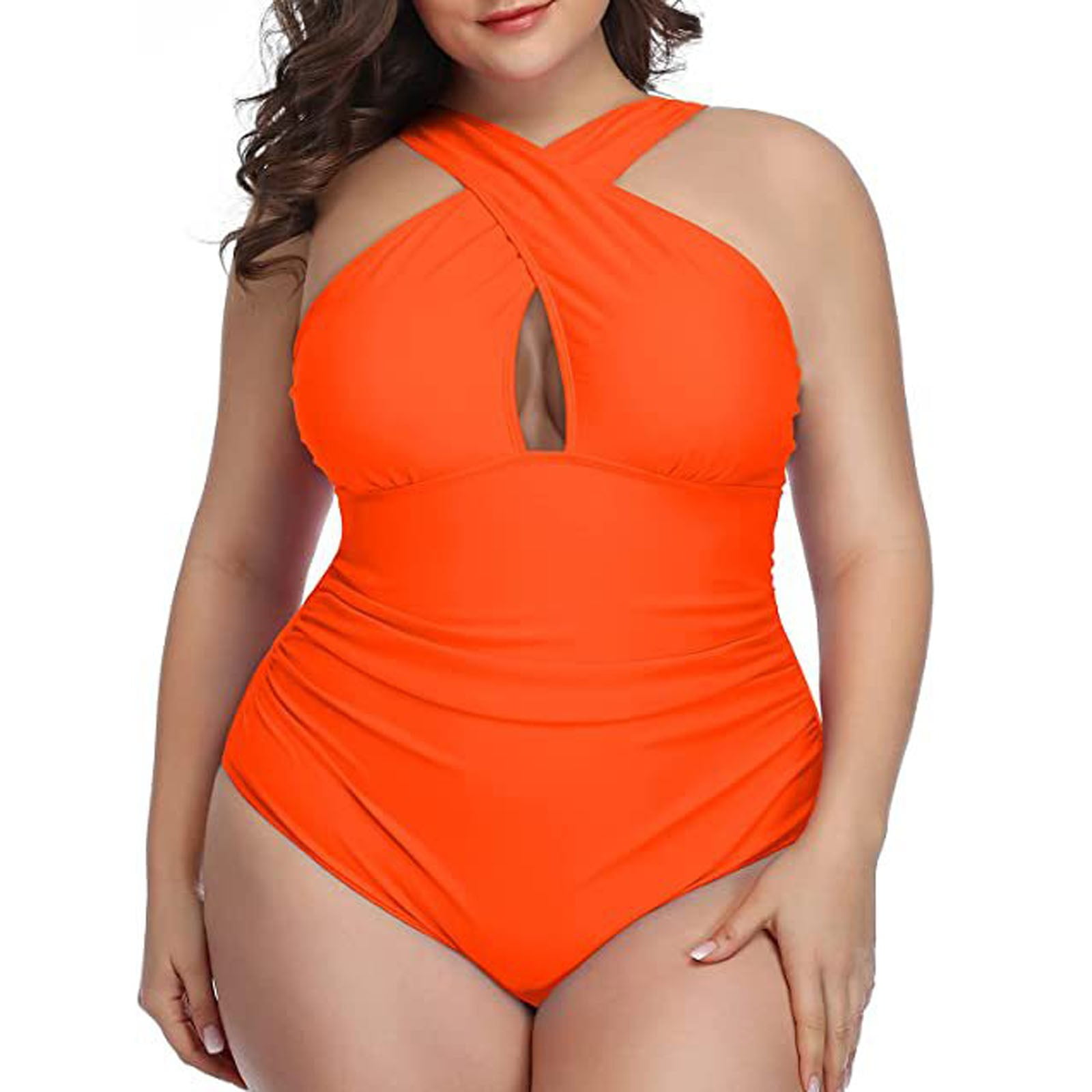 Swim Suits for Women 2024 Fashion Solid Color Sexy Hollow Open Back