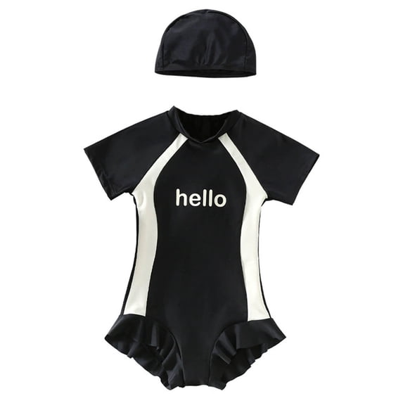 Swim Suits for Girls Long Sleeve Upf 50 Sun Rash Guard Toddler Pool Kids Swimwear