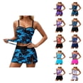 thumbnail image 1 of Swim Suits for Women 2026 Bikini Top With Skirted Bottom Womens Swimsuits Tankini Two Piece Outfit for Beach, 1 of 6