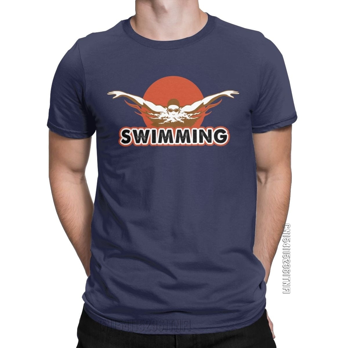 Swim Swimmin Water Sports TShirts For Men Leisure Cotton Tees O Neck