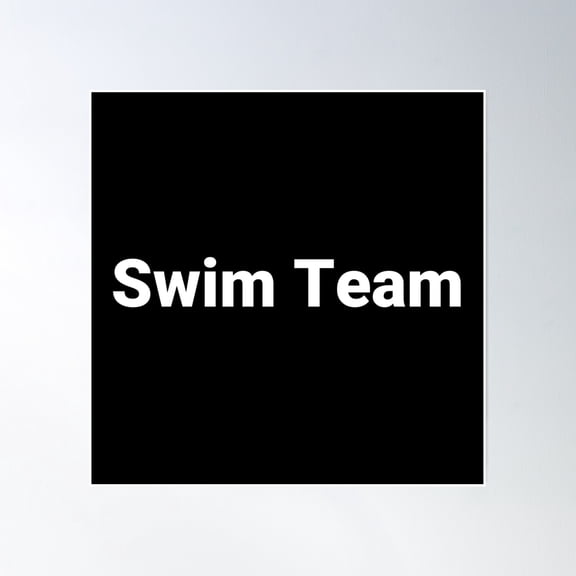 Swim Team Poster Wall Art, Modern Wall Decor, 16x16 UNFRAMED