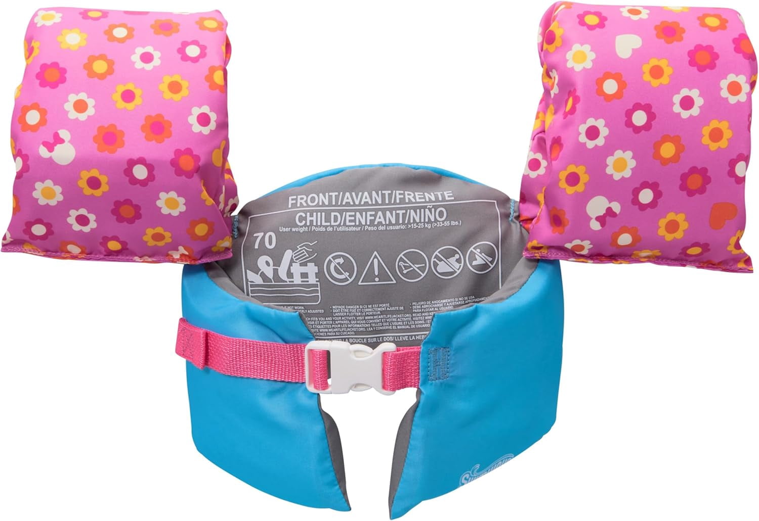 Swim Trainer Life Vest for Kids 33-55 lbs, US Coast Guard Approved