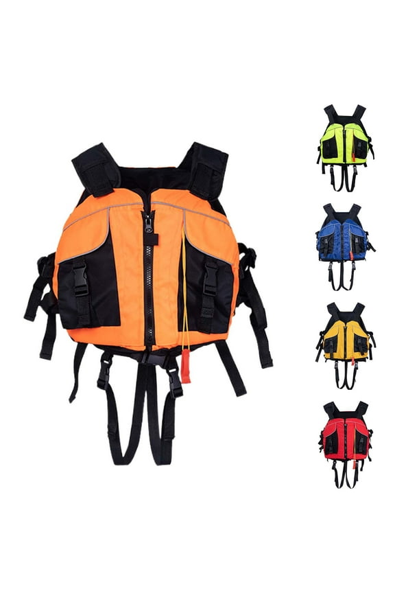 Swim Training Equipment Women'S Kayak Water Rafting Surf Breathable Backpack Jacket Red Safety Flotation Devices One Size