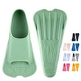 thumbnail image 1 of Swim Training Fins Soft Silicone Lap Swimming Short Floating Flippers with Mesh Bag for Kids Adult Men Women, 1 of 7