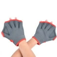 thumbnail image 1 of Swim Training Gloves,Aquatic Fit Webbed Swimming Gloves, Water Resistant Neoprene Gloves with Webbed Fingers & Adjustable Wrist Closure for Water Aerobics & Pool Workouts, 1 of 4