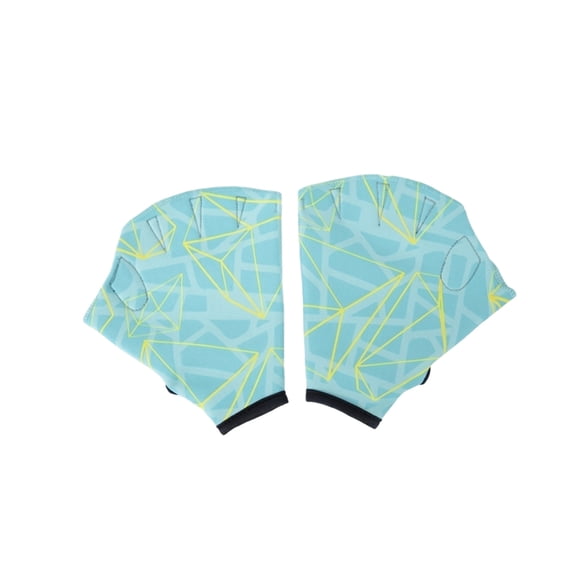 Swim Training Hand Paddle, Diving Swimming Training Hand Webbed Glove for Underwater Swim and Pool Practice Use for Lap L, Mint Green