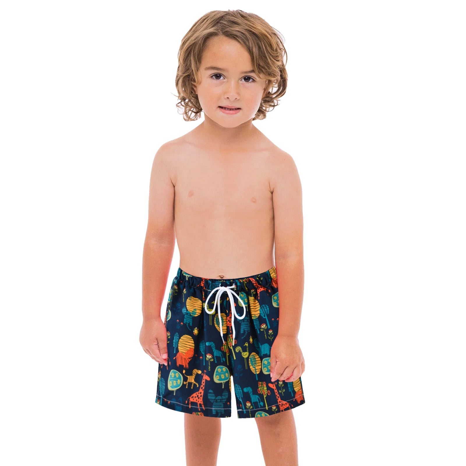 Swim Trunks For Boys Toddler Kids 2 8Y Kids Cartoon Swimsuit