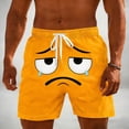 thumbnail image 1 of Swim Trunks Men 7 Inch Inseam Cute Print Drawstring Beach Surfing Swimming Board Shorts with Pockets, 1 of 6