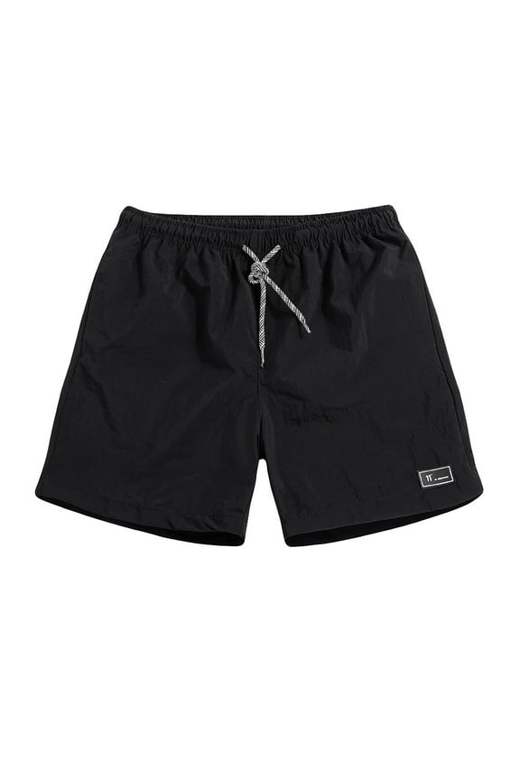 Swim Trunks Men 7 Inch Stretchy Quick Dry Elastic Waist No-Chafing Swimming Shorts Solid Slim Fit Bathing Suit Beach Board Shorts,Black,XXXXL