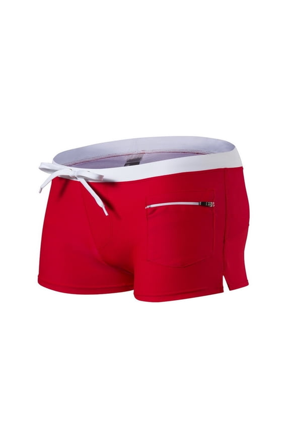 Swim Trunks Men Bodybuild Gradient Trunks Beach Swimming Shorts Boxer Bathing Suit