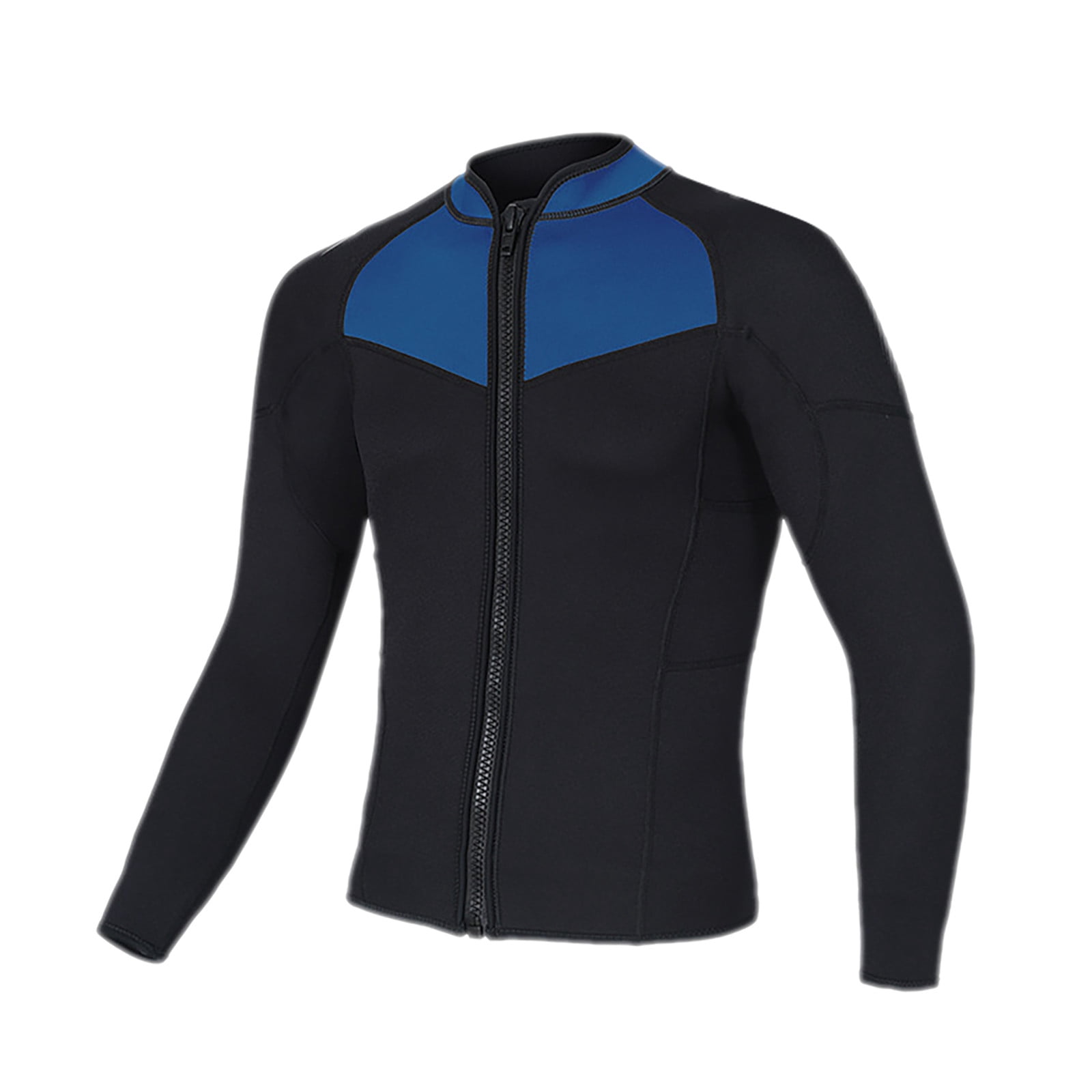 Swim Trunks Men Men's Wetsuit Diving Surfwear Shirt Long Sleeve Athletic Casual Style Shirt Men Shorts Jean Short Zipper Pocket Bathing Suit Liner Fabric Swim Trunks Designer Mens Baiting Sui Blue XXL