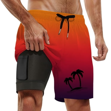 LUCOWEE Boys Swim Trunks With Compression Liner - UPF 50+ Quick-Dry Shorts Size 3T-20