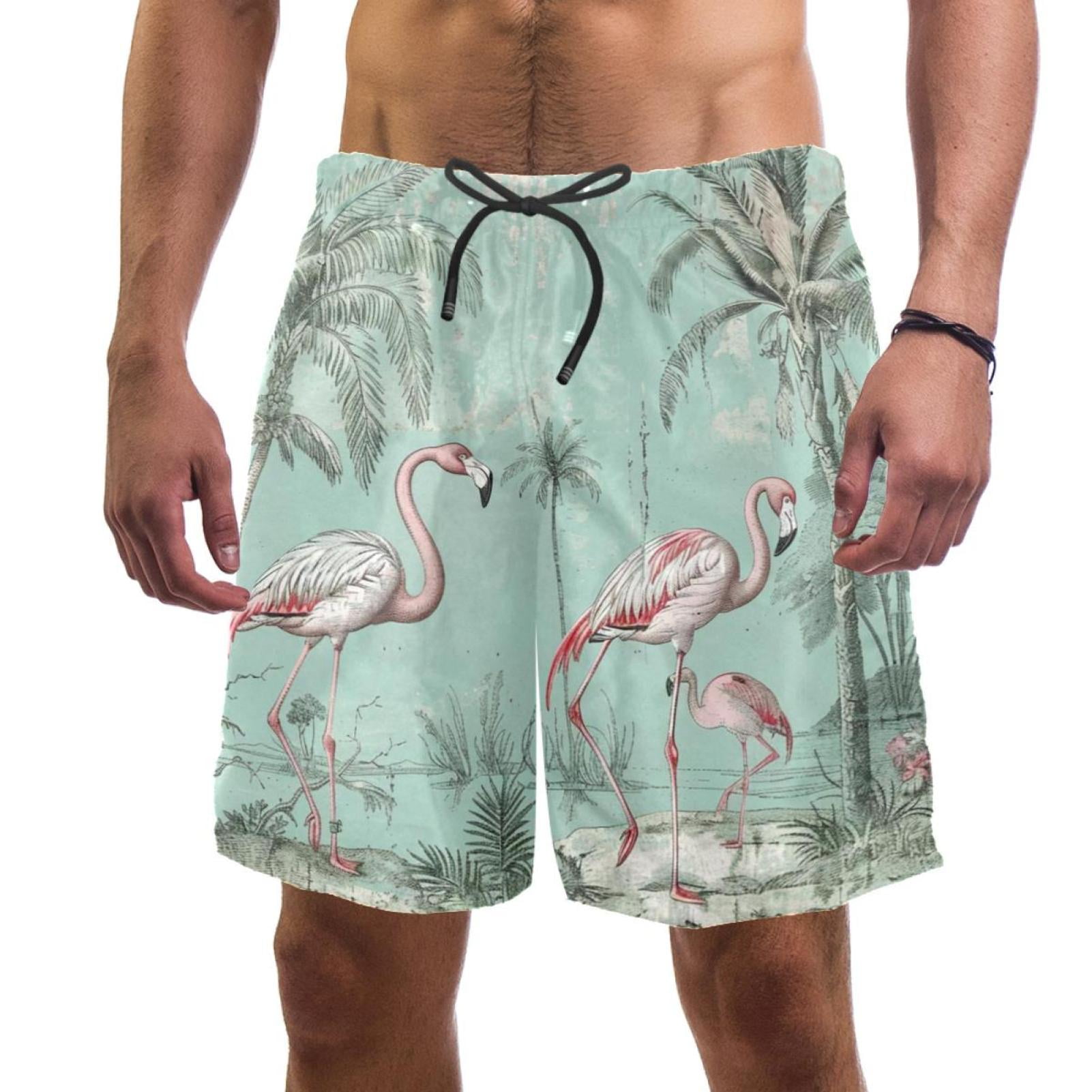 Flamingo saludo swim trunks walmart