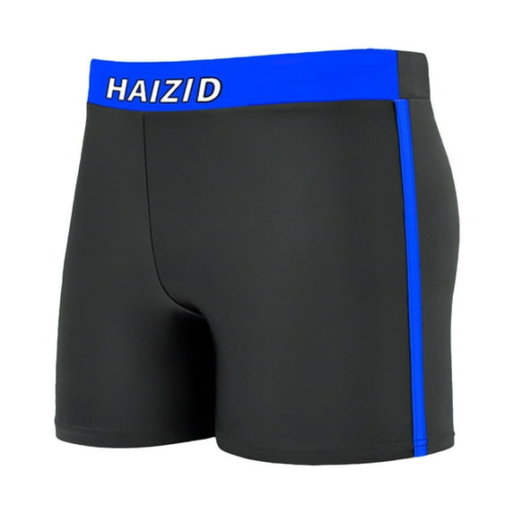 Swim Trunks Quick-Drying, Breathable Solid Color Swim Trunks Swim Shorts Square Leg Swimsuit Swimming Trunks Blue Swimsuit For Boys
