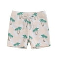 thumbnail image 1 of Swim Trunks for Boys with Liner Coconut Tree Print Quick Dry Swim Shorts for Kids Beach Light Pink 0 Months-6 Months, 1 of 2
