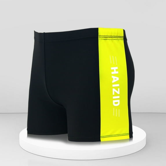 Swim Trunks for Men Summer Quick-Drying Swimwear Boxers Shorts Mens Elastic Waist Color-Block Beach Board Swimming Short Bottoms