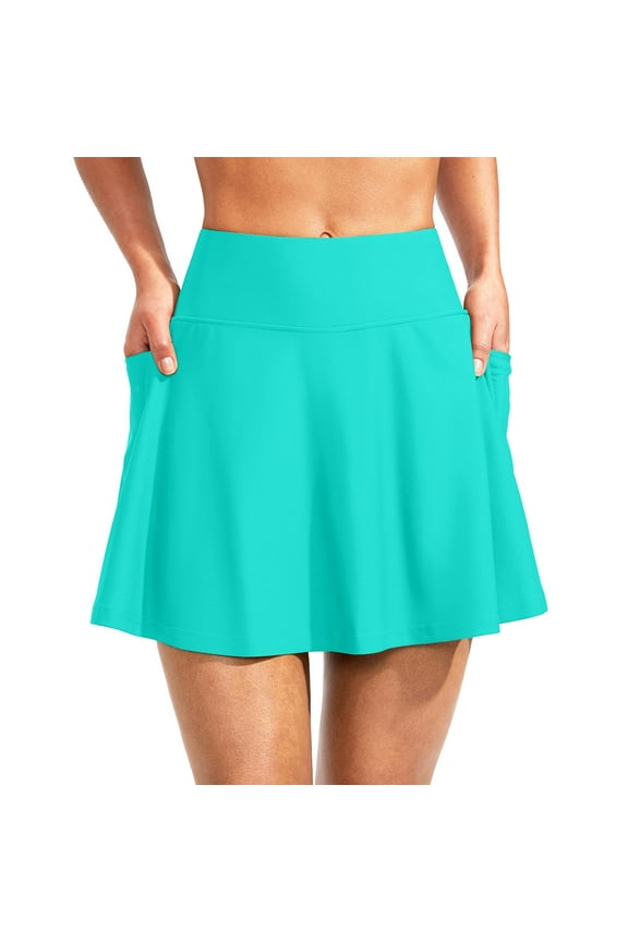 Swim Trunks for Men Swim Pants for Girls Women's High Waisted Swim Skirt With Zipper Pockets Bathing Suit Swimsuit Tankini Bottoms