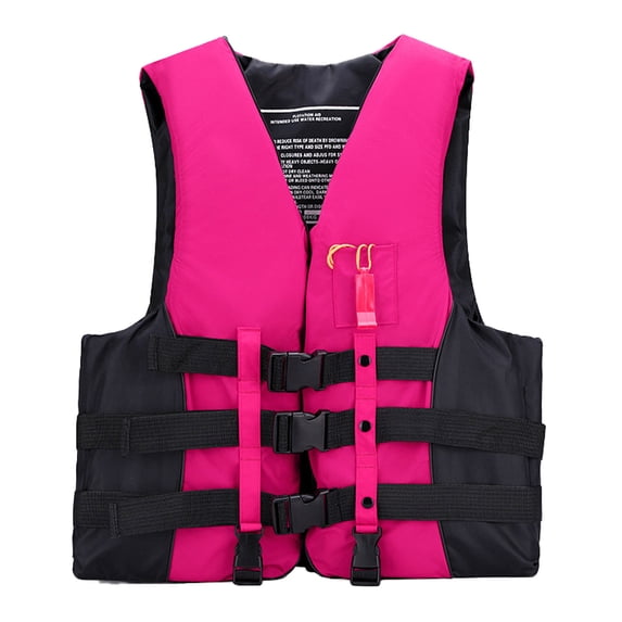 Swim Vest Adult Water Sport Vest, Sponge Floaties Buoyancy Jacket with Adjustable Zipper 3 Buckle, Foldable Life Jacket for Swimming Boating Kayaking Fishing Snorkeling Decoration