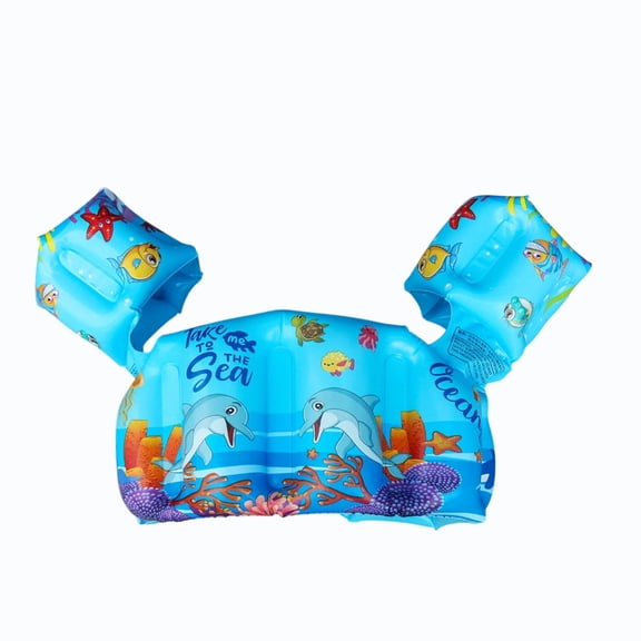 Swim Vest, Arm Band,Inflatable Arm Support Floats Vests Swim Vest for Water Play, Pool Floats with Swimming Arm Floaties