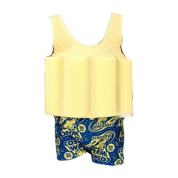 Swim Vest for Kids 3-4 Years Kids Swim Vest Toddler Floaties Adjustable Strap Swimming for Toddlers Children Float Swimsuit, Suitable for Age 1-7 Years/22-88lbs #Yellow