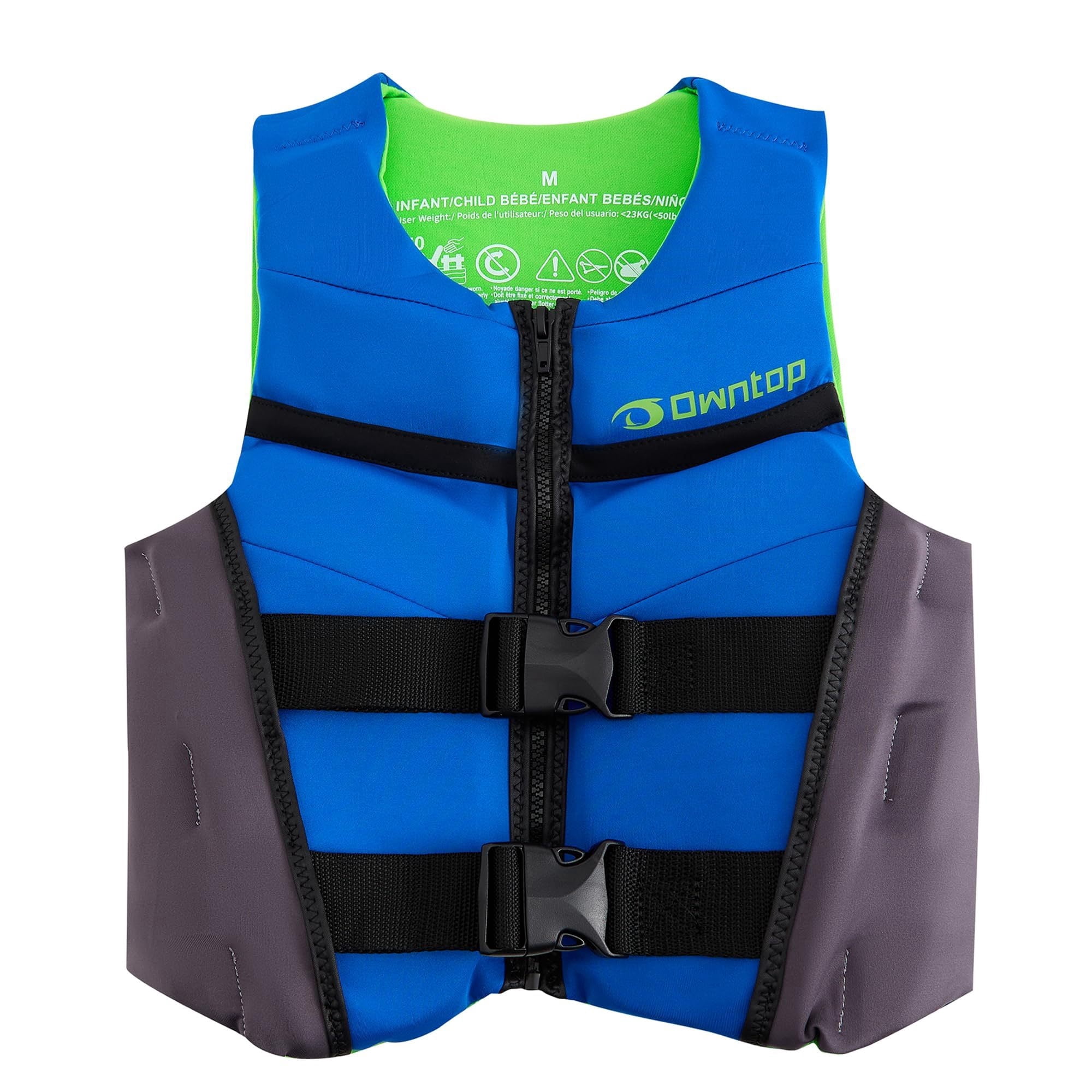 Swim Vest Life Jacket Youth,Adjustable Flotation Buoyancy Swimsuit Trainer Vests,Swimming Aid Jacket for Boys Girls,Kayaking Fishing Sailing Watersports,Fit for 50-125 lbs