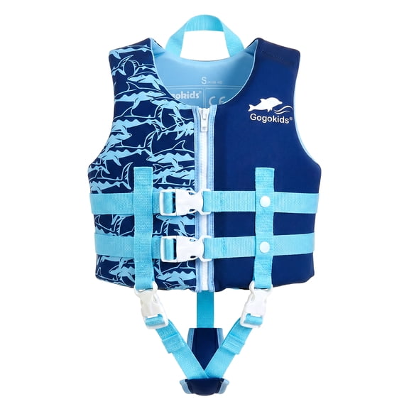 Gogokids Toddler Swim Vest Kids Life Jacket,Toddler Floaties Buoyancy Swimsuit Trainer Vests for Pool Beach,Fits 26-30-50-60 lbs