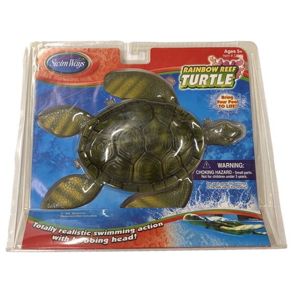 Swim Ways Rainbow Reef Turtle Swimming Pool Toy Green
