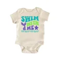 thumbnail image 1 of Swim With Me Beach Mermaid Baby Boy Girl Clothes Bodysuit Cute Baby Onesie, BABY BODYSUIT LAT 4424, 1 of 3