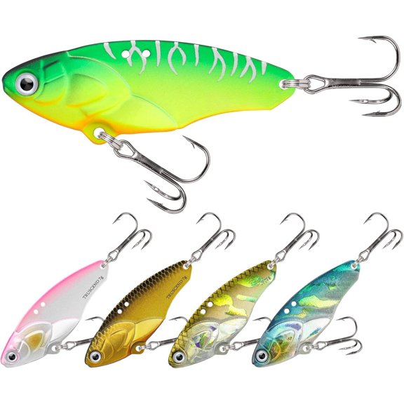Swim or Jig Fishing Spinner Baits for Freshwater and Saltwater, Rooster Tail Fishing Lures for Trout Bass Walleye Crappie Salmon Pike, with Copper