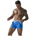 thumbnail image 1 of Swim trunks for men Men's fashion large quick dry flat angle solid beach bathing trunks, 1 of 4