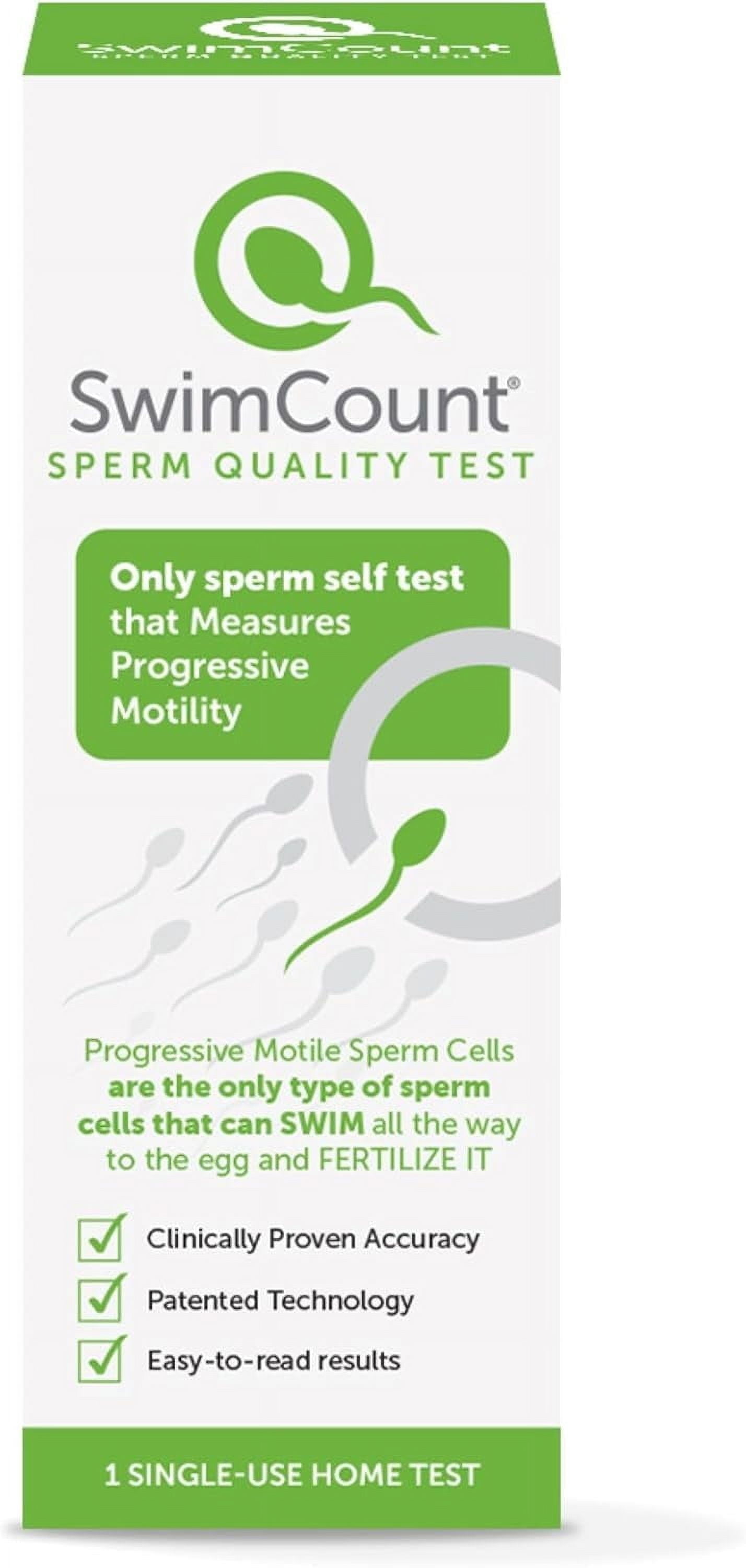Sperm Test SwimCount Sperm Quality Test: Accurate Home Testing Kit for Assessing Male Fertility and Sperm Health by Measuring The Number of Progressive Motile Sperm Cells -Male Fertility Test