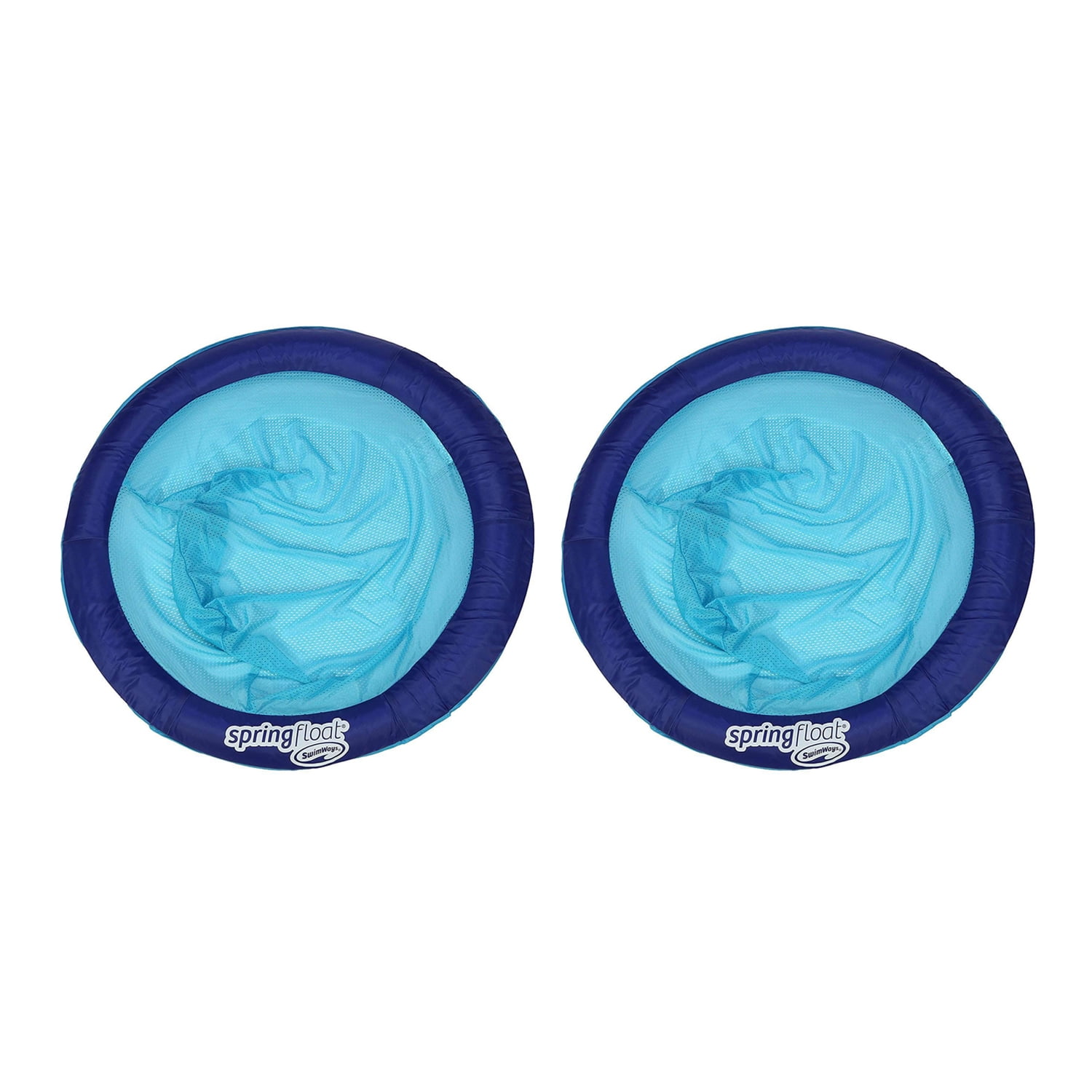 SwimWays 6047195 Folding Papasan Spring Float Pool Chair w/Fast Inflate