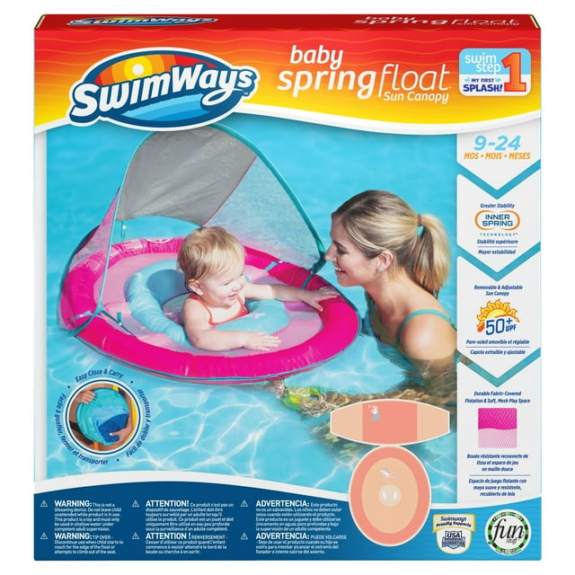 SwimWays Baby Spring Float Pink Mermaid Unicorn