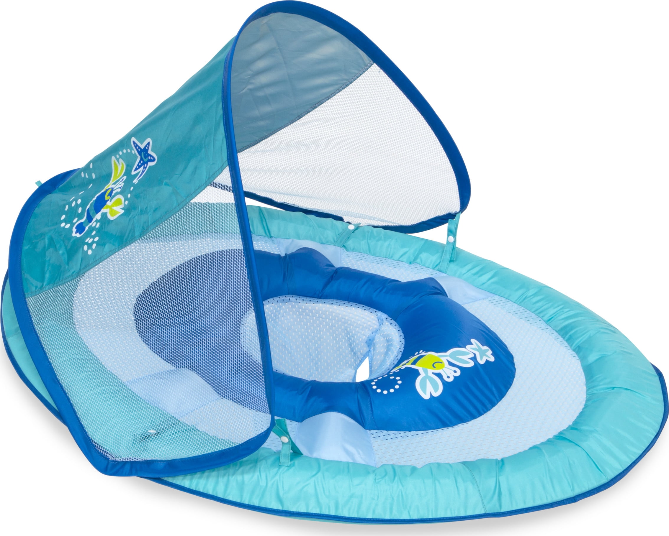 SwimWays Baby Spring Float Sun Canopy Lobster