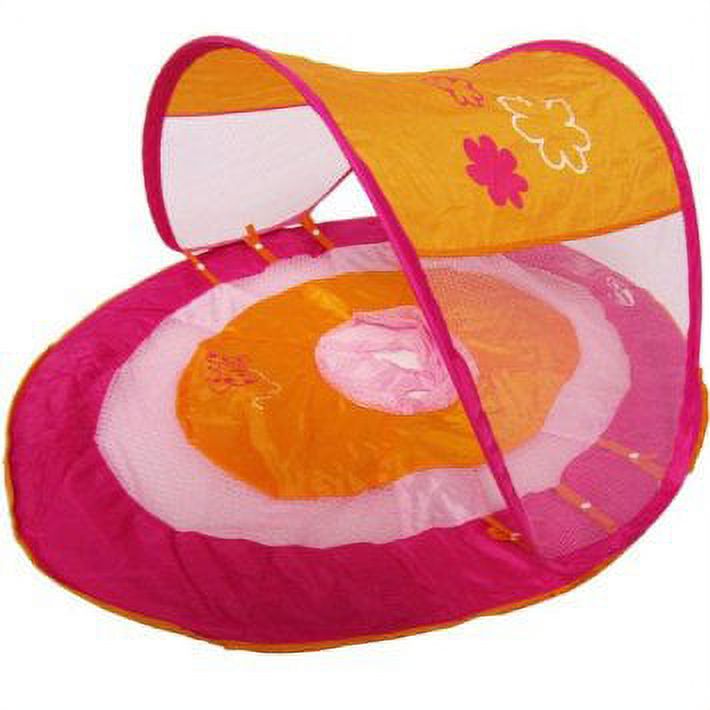 SwimWays Baby Spring Float Sun Canopy, Pink Fish