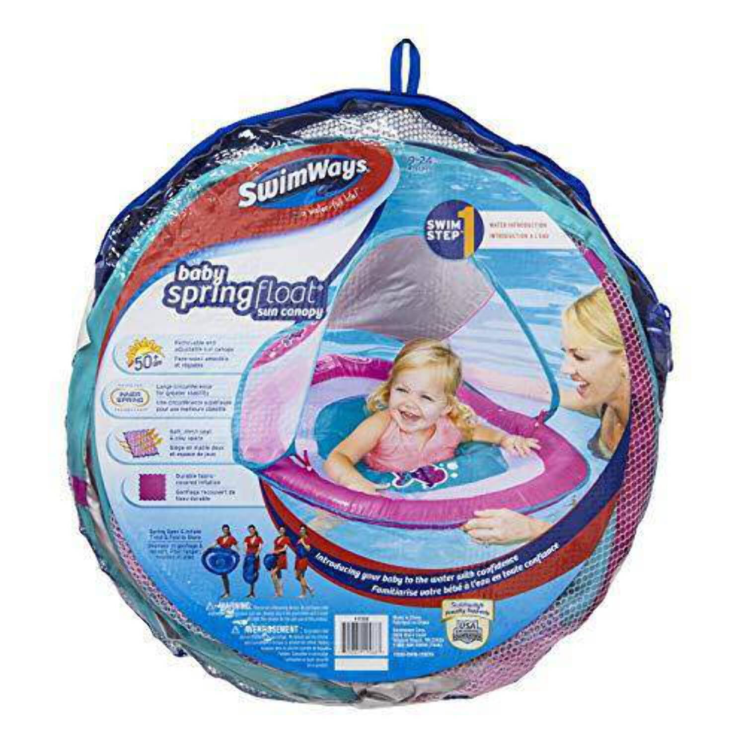 SwimWays Baby Spring Sun Canopy For Swimming Pool Float