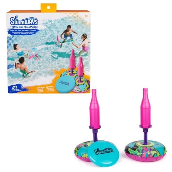 Swimways Hydro Bottle Splash, Pool Toys for Kids and Adults, Throwing Disc Swimming Pool Game, Outdoor Toys for Kids Aged 5 & Up