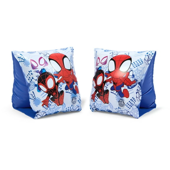 SwimWays Marvel Spider-Man Swimmies (Unisex), Arm Floaties for Kids Age 3-5